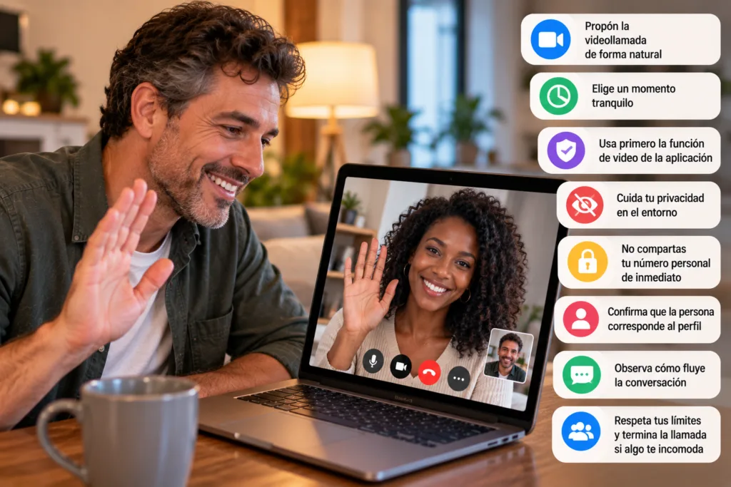 Cómo tener una videollamada segura antes de conocer a alguien de una aplicación de citas